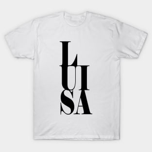 Luisa Girls Name Bold Font T-Shirt